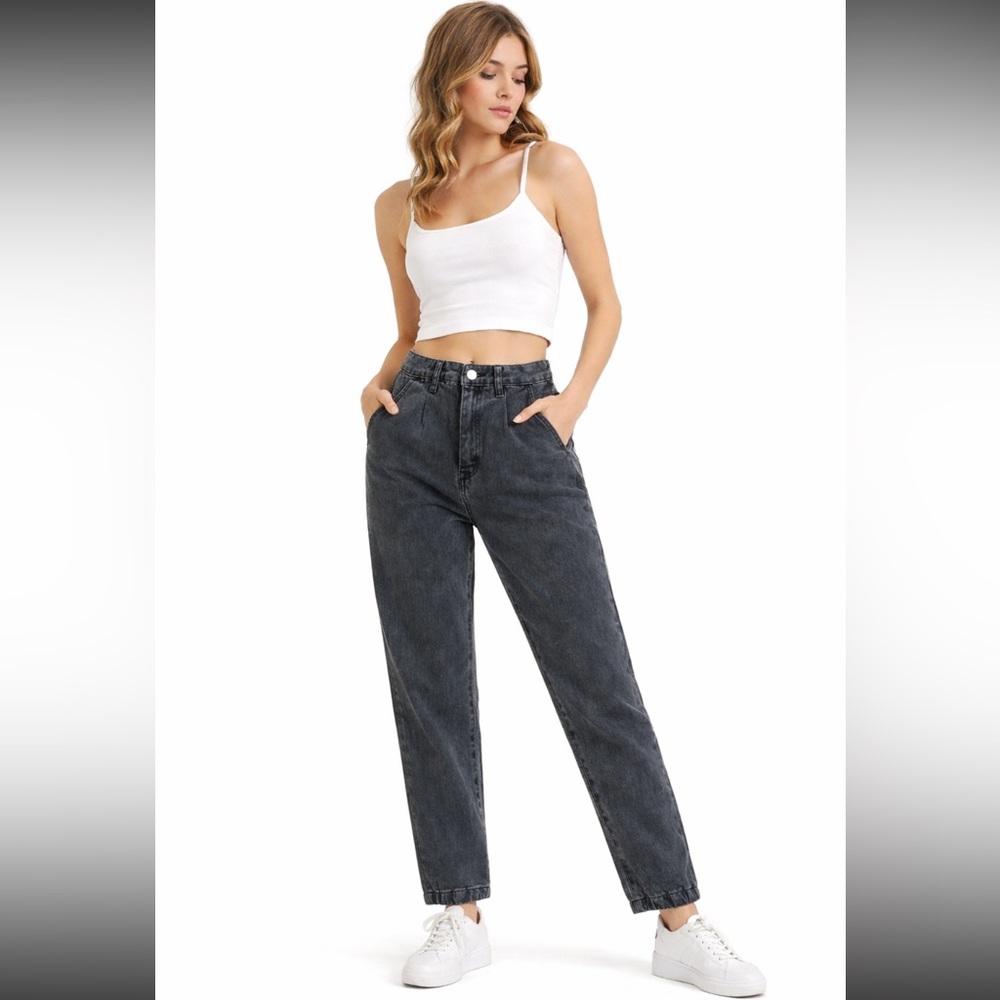 SHEIN Black High Rise Jeans, XS